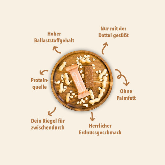 Erdnuss-Dattel-Hafer BallastBar Bio, 40g