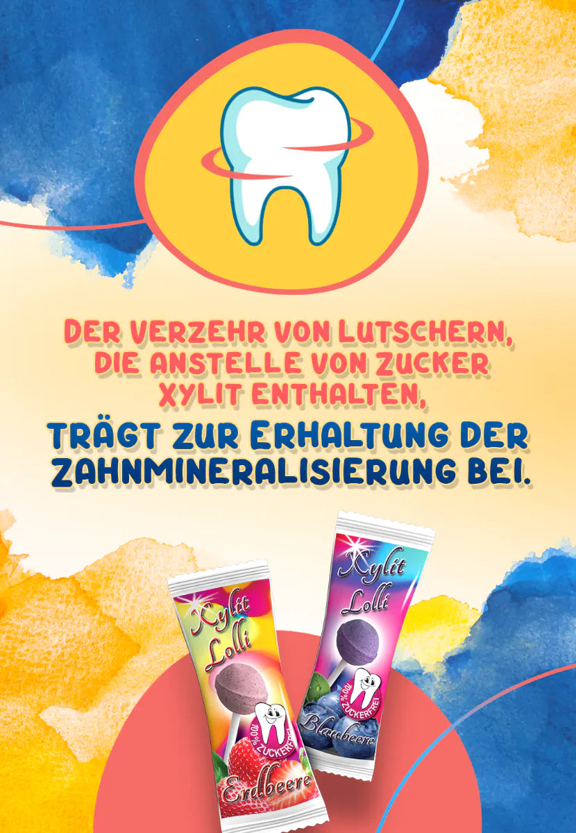 Birkenzucker Lolli Erdbeer zuckerfrei kaufen – Vital Päckli