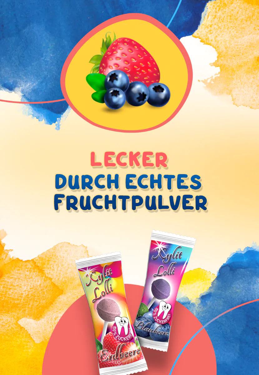 Birkenzucker Lolli Erdbeer zuckerfrei kaufen – Vital Päckli