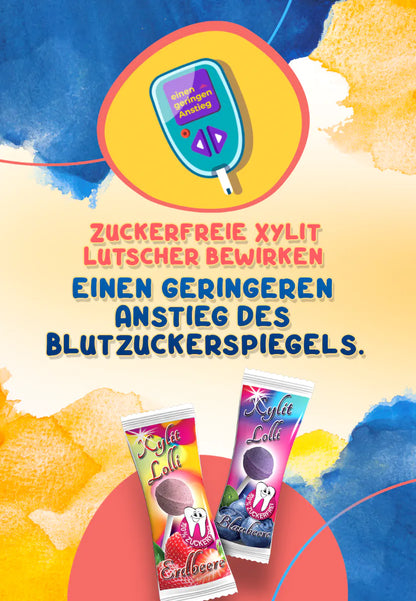 Birkenzucker Lolli Erdbeer zuckerfrei kaufen – Vital Päckli