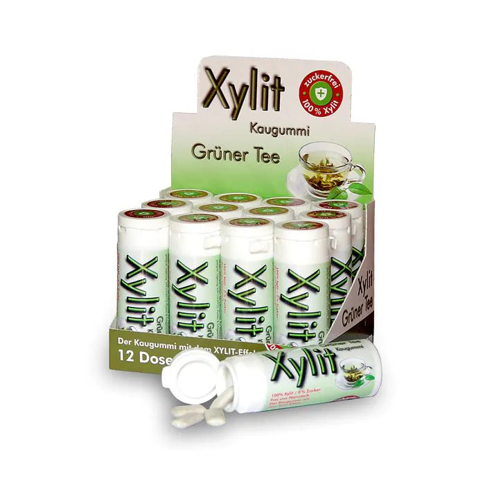 Xylit Kaugummi Grüner Tee zuckerfrei kaufen – Vital Päckli