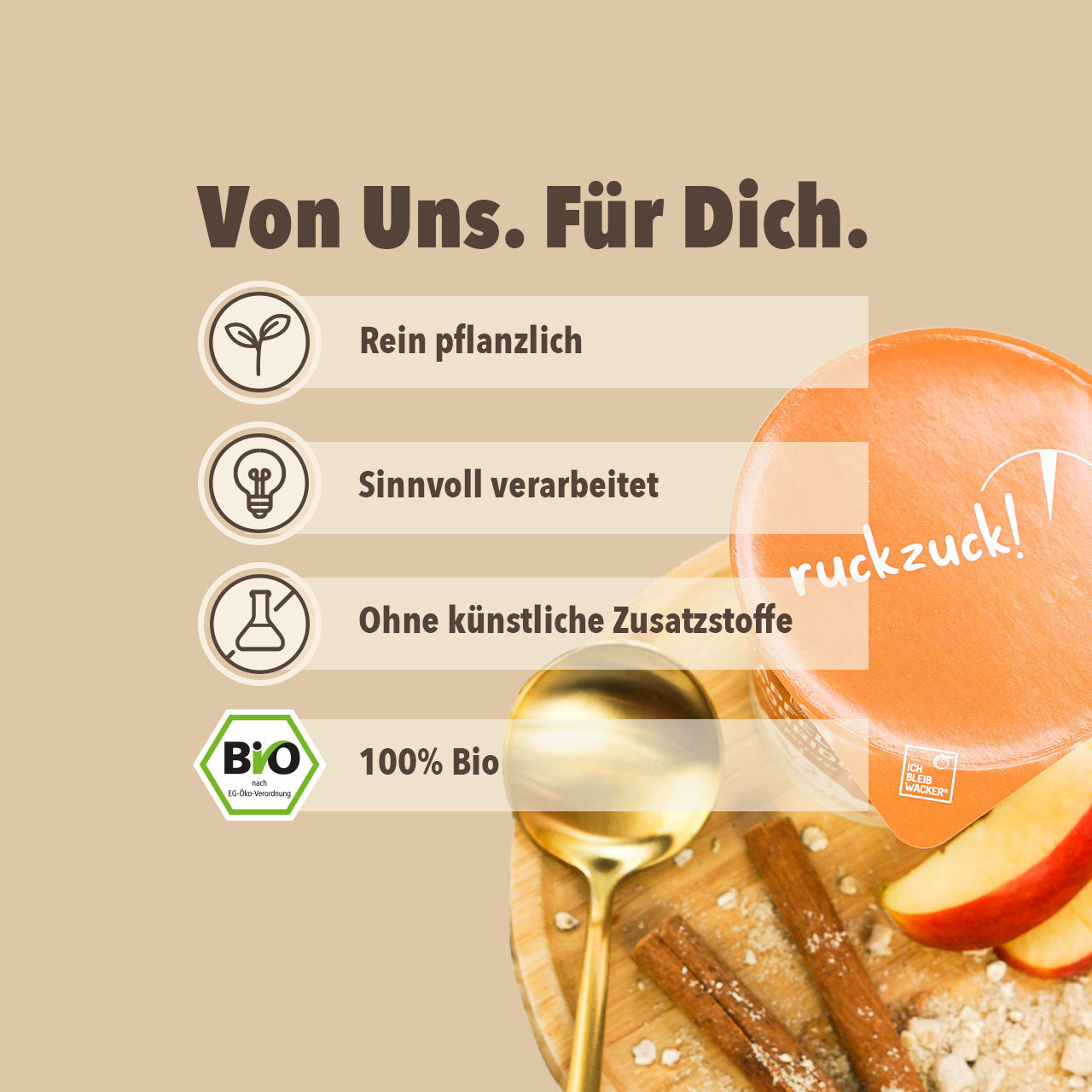 apfel zimt porridge Vital Päckli Schweiz