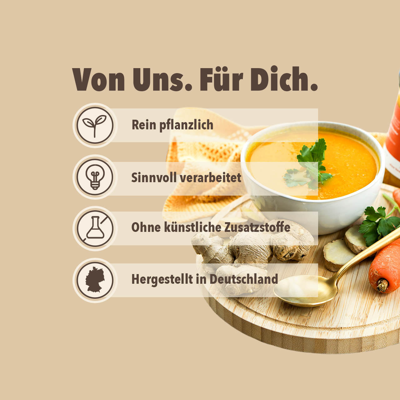 Karotte-Ingwer-Suppe Bio, 360ml