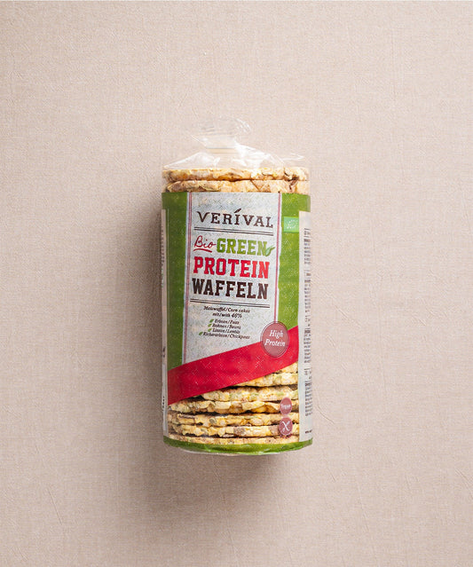 Green Protein Waffeln Detailansicht – vegan & proteinreich